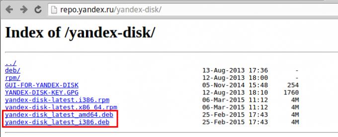 הורד את החבילה Yandex.Disk.